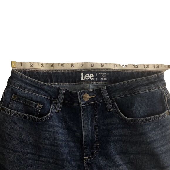 Lee NWOT Jean Capris 8M Denim Mid Rise Regular Fit - Picture 11 of 13